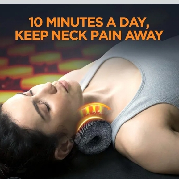 Pink Chiropractic Neck Stretcher with Heat - Picture 2 of 7